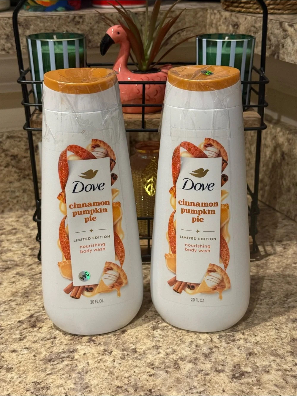 2 Dove Cinnamon Pumpkin Pie Nourishing Body Wash Holiday Gifts Hydrating